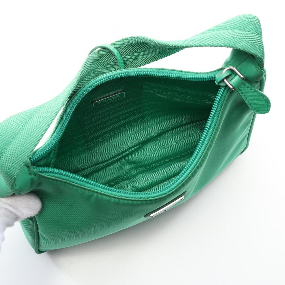 Prada Re Edition Tessuto Bag Nylon Saffiano Leather Green - Picture 2 of 9
